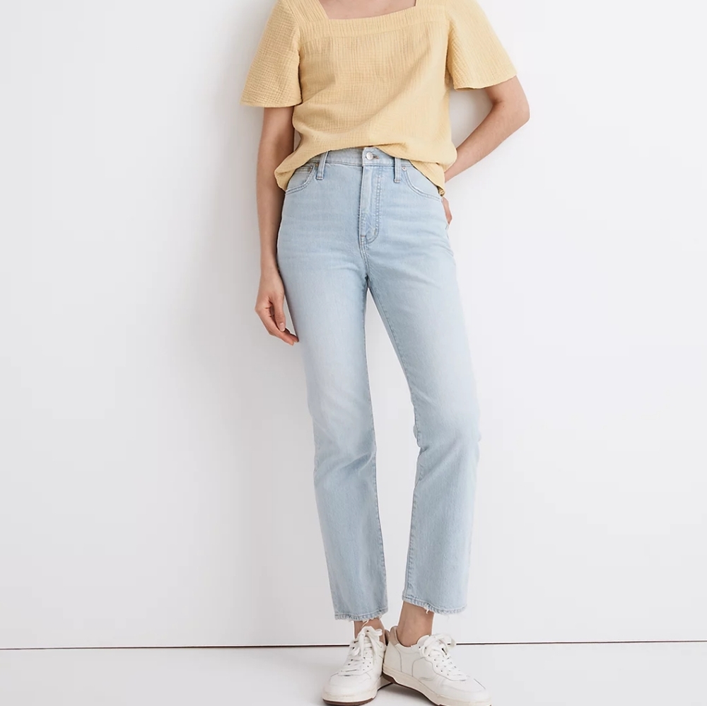 NWT petite madewell jeans demi-boot bellmeade wash